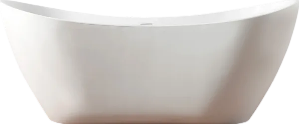 Акриловая ванна Abber AB9322 180x80 см, отдельностоящая, белая, овальная, с каркасом, со сливом-пере Sancos — Оригинал