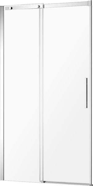 Душевая дверь в нишу AQUAme AQM4803-12 120 см, профиль хром, стекло прозрачное Sancos — Оригинал