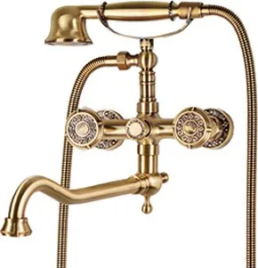Смеситель с длинным изливом для ванны Bronze de Luxe 10119D Sancos — Оригинал