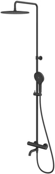 Душевая стойка WHITECROSS Y Y1234TOPBL, черный матовый Sancos — Оригинал