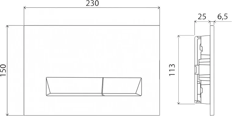 Кнопка смыва BelBagno Marmi BB010-MR-CHROME хром глянцевый Sancos — официальный сайт