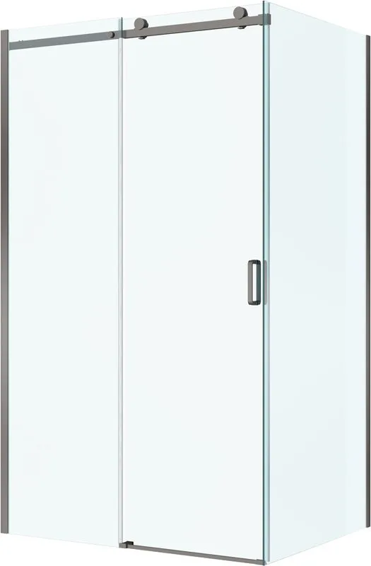 Душевой уголок BelBagno Soft Close-2 AH-1-130/80-C-GM профиль оружейная сталь Sancos — официальный сайт
