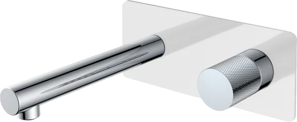 Смеситель для раковины Boheme Stick 125-WCR.2 С ВНУТРЕННЕЙ ЧАСТЬЮ, white, touch chrome Sancos — Оригинал