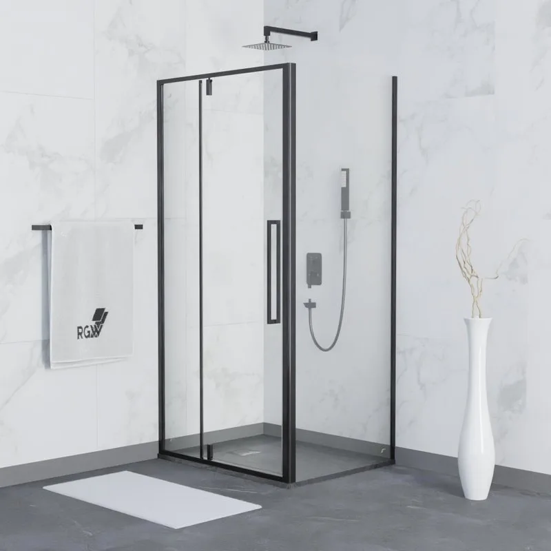 Душевой уголок RGW Stilvoll SV-03B+80 см (89-92)x80x200 профиль черный матовый, стекло прозрачное Sancos — официальный сайт