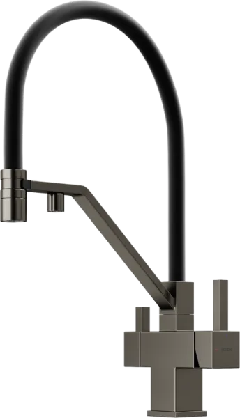 Смеситель для кухни Sancos Loro SC4007GG с гибким изливом, вороненая сталь Sancos — Оригинал