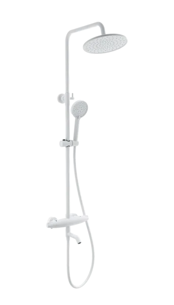 Душевая стойка Wonzon & Woghand CAPSULE WW-B3031-A3-MW, матовая белая Sancos — Оригинал