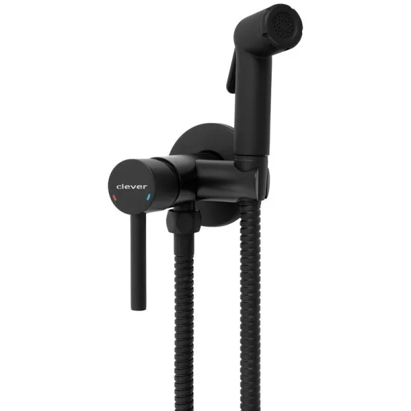 Гигиенический душ Clever Toubkal 61118, С ВНУТРЕННЕЙ ЧАСТЬЮ, черный матовый Sancos — Оригинал
