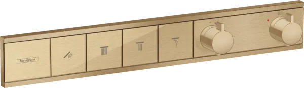 Термостатический смеситель встраиваемый Hansgrohe RainSelect 15382140, для душа, шлифованная бронза Sancos — Оригинал