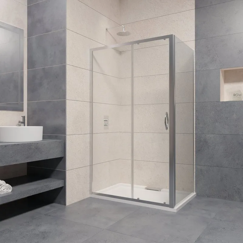 Душевой уголок RGW Passage PA-016+80 см (170-173)x80x195 профиль хром, стекло прозрачное Sancos — официальный сайт