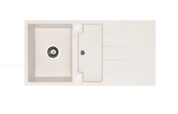Мойка ALVEUS ALGRANIT CUBO 60 A11 ARCTIC 980x5001X/62 в комп.с сифоном 1077139, Sancos — Оригинал