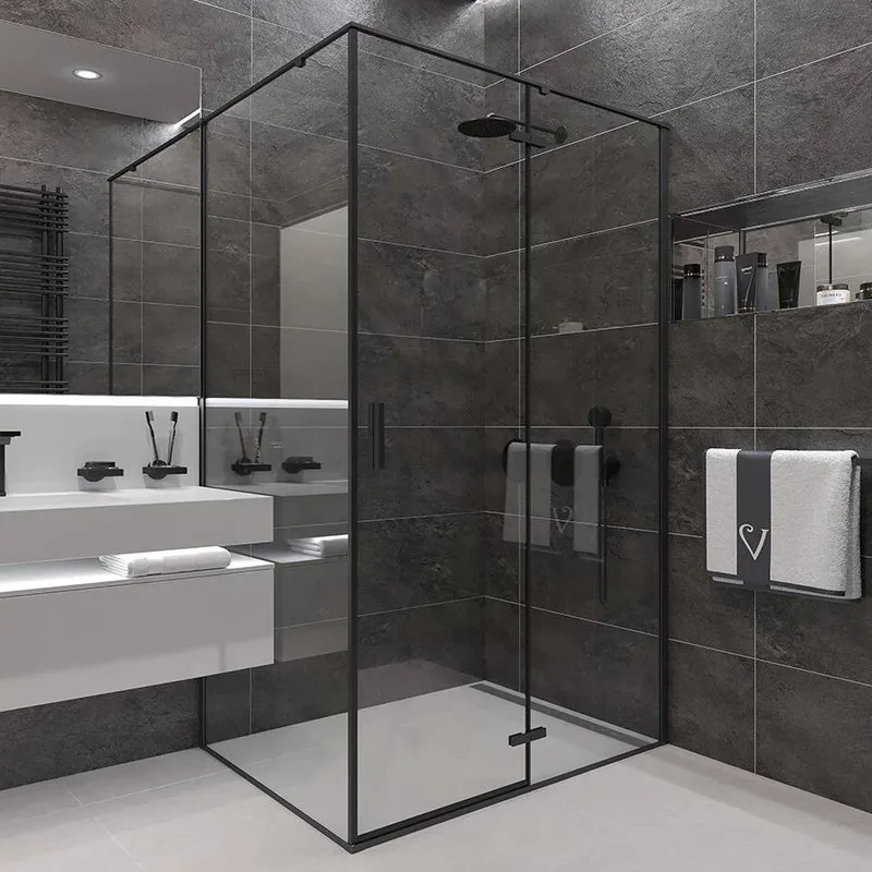 Душевой уголок Veconi Rovigo RV-073B 80x80, профиль черный Sancos — официальный сайт
