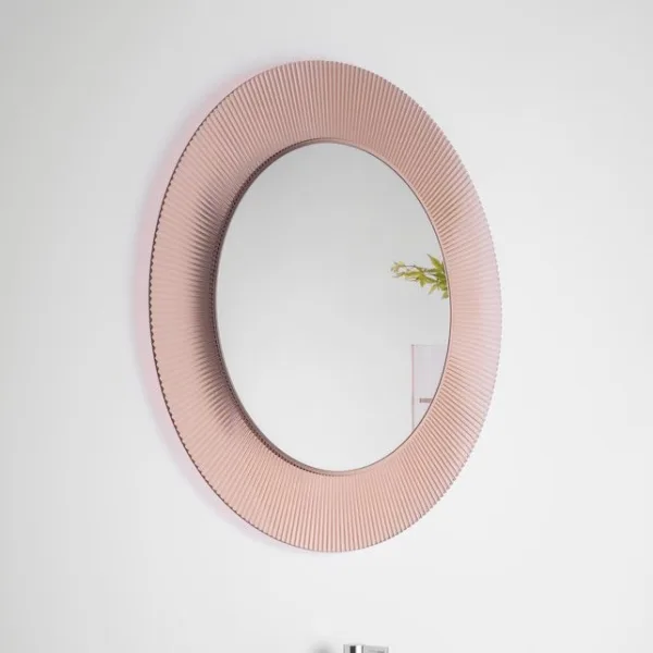 Зеркало круглое Laufen Kartell by Laufen 80 розовое Sancos — Оригинал
