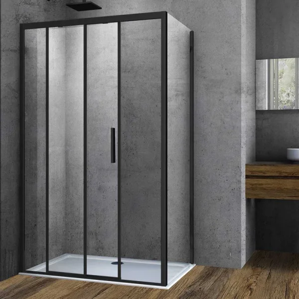 Душевой уголок Vincea Soft VSR-3SO9012CLB 120х90 см, профиль черный Sancos — Оригинал