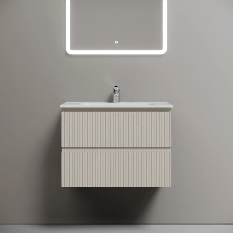 Тумба с раковиной Sancos Snob R 70 beige soft, раковина CN7007 Sancos — официальный сайт