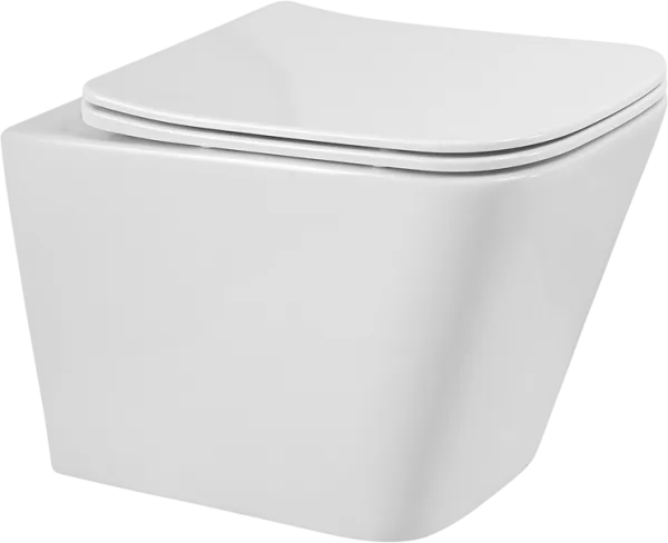Унитаз подвесной BelBagno Ardente-R BB520CH-TOR BB052SC с микролифтом, безободковый, глянцевый белый Sancos — Оригинал