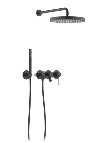 Душевой комплект Timo Saona SX-2348/03SM, С ВНУТРЕННЕЙ ЧАСТЬЮ, черный Sancos — Оригинал