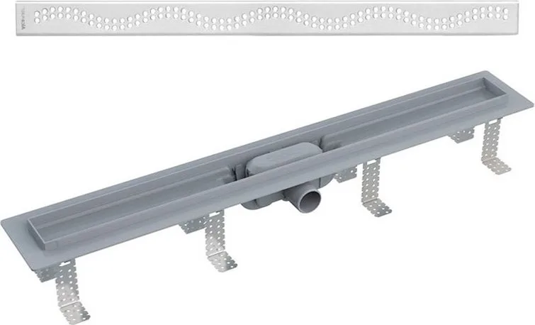 Душевой трап (лоток) AlcaPlast APZ8-Simple AG100101750 с решеткой и опорами Sancos — официальный сайт
