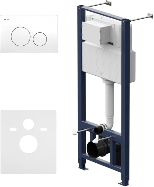 Система инсталляции для унитазов AM.PM Pro I012704.9001, с клавишей Pro L, белый Sancos — Оригинал