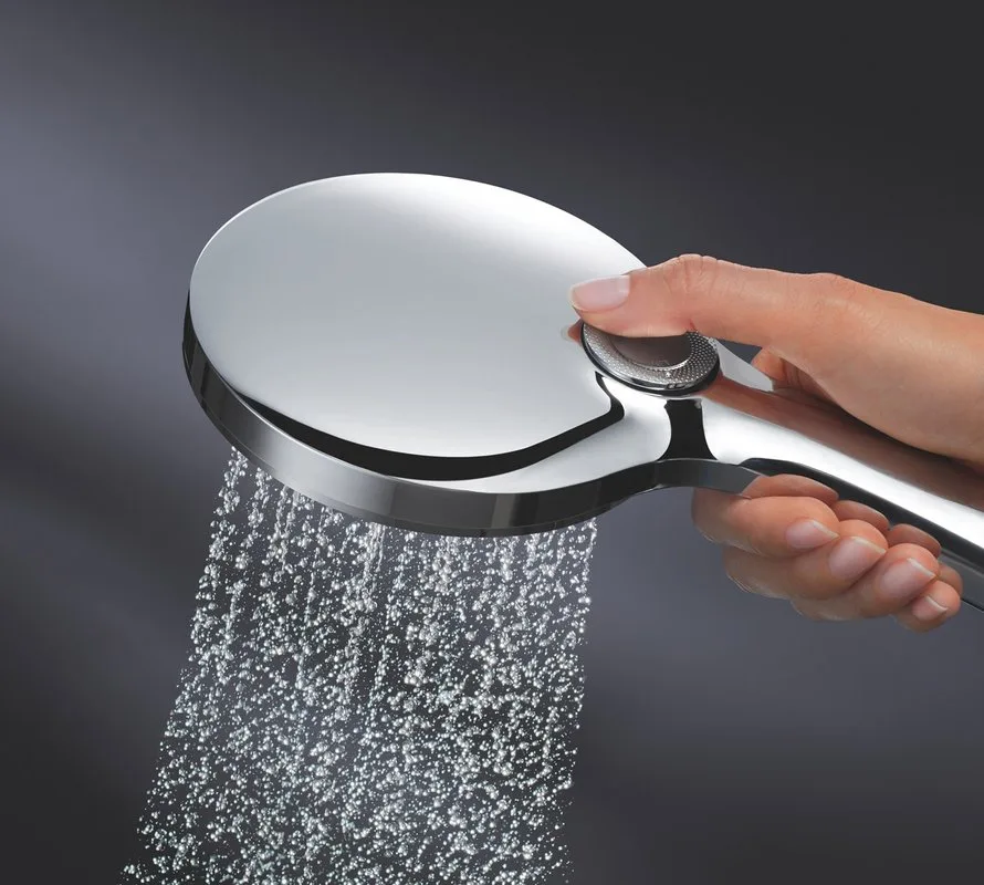 Душевая лейка Grohe Rainshower SmartActive 26574LS0 белая луна Sancos — официальный сайт
