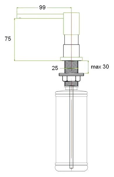 Дозатор для кухонной мойки Zorg ZR-22 песочный Sancos — официальный сайт