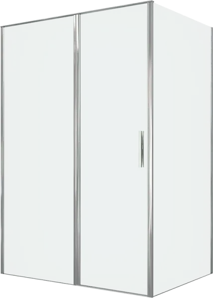 Душевой уголок Allen Brau Priority 140x100, профиль хром, стекло прозрачное Sancos — Оригинал