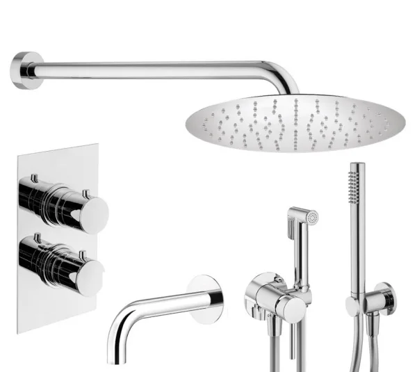 Комплект для ванной Plumberia Selection Ixo KITZXOT19QCR260 С ВНУТРЕННЕЙ ЧАСТЬЮ, хром Sancos — Оригинал