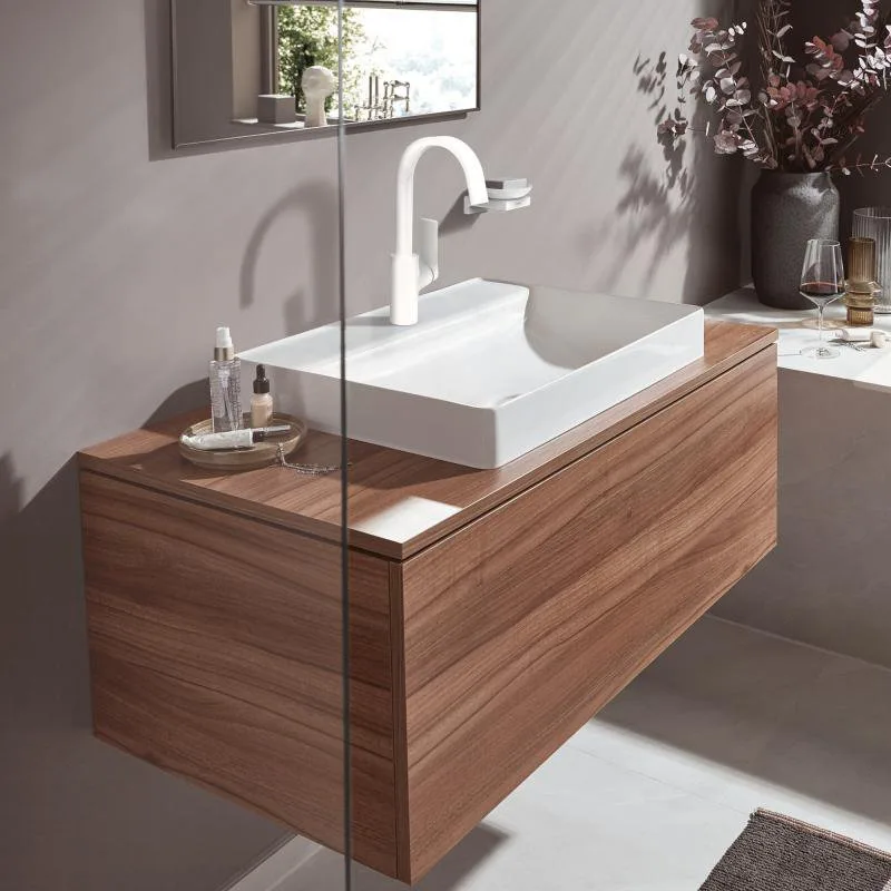Смеситель для раковины Hansgrohe Vivenis 75032700 матовый белый Sancos — официальный сайт