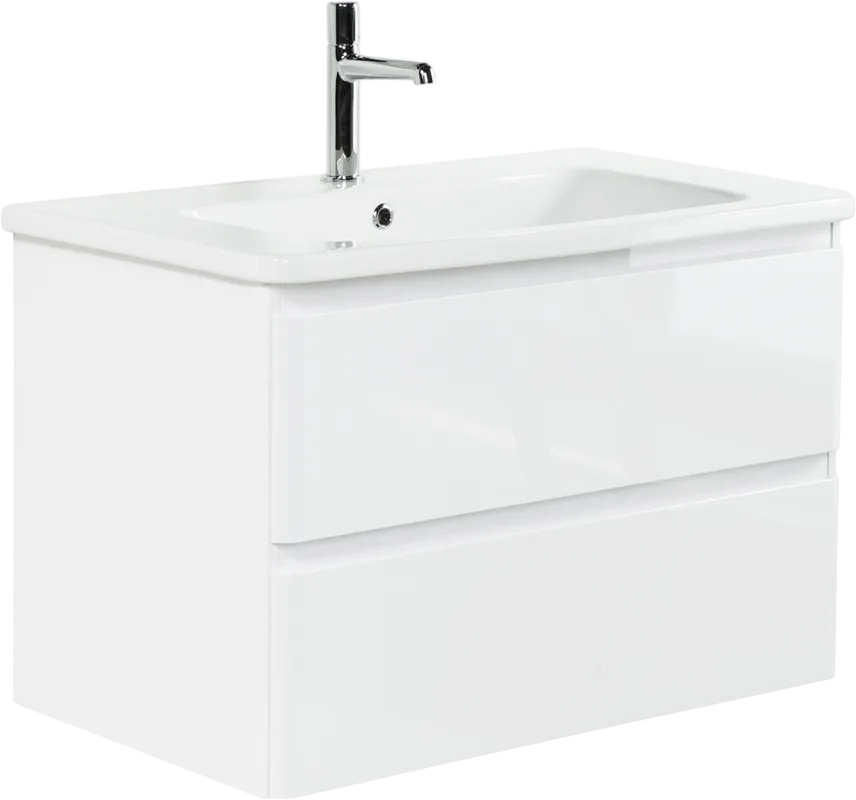 Тумба под раковину без столешницы BelBagno Albano-Cer 80 подвесная, bianco lucido Sancos — официальный сайт