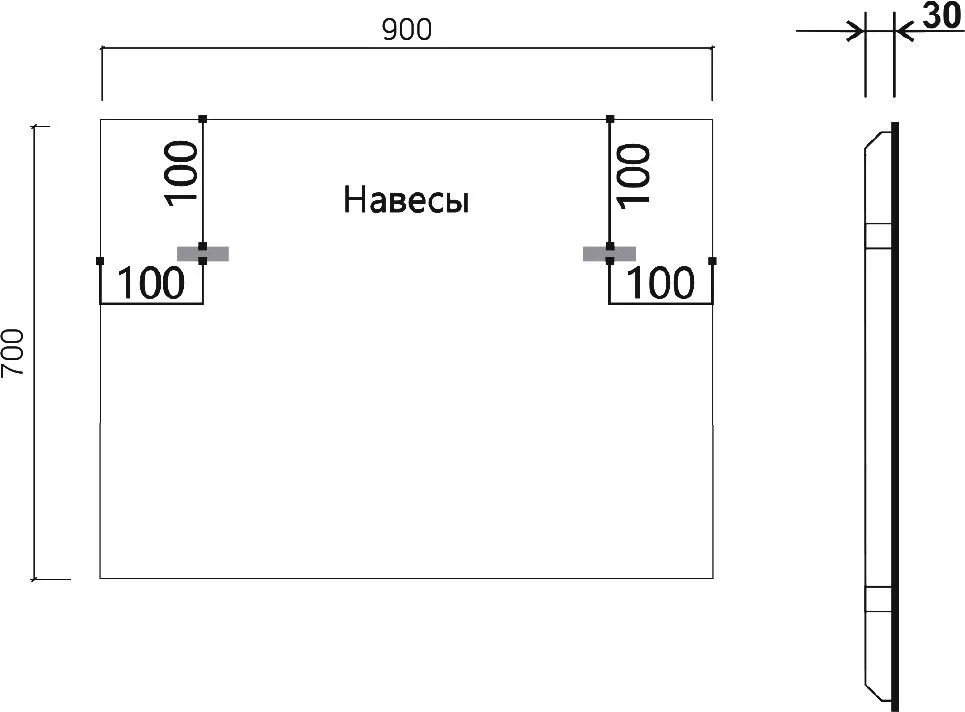 Зеркало Vincea VLM-3VN900 90x70 с подсветкой Sancos — официальный сайт