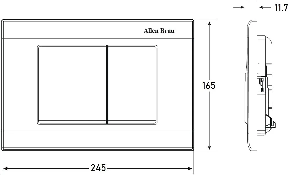 Кнопка смыва Allen Brau Liberty 9.20002.31 черная матовая Sancos — официальный сайт