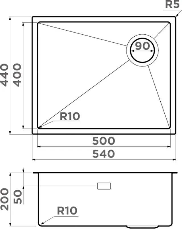 Мойка кухонная Omoikiri Taki 54-U/IF-IN Side SF нержавеющая сталь Sancos — официальный сайт