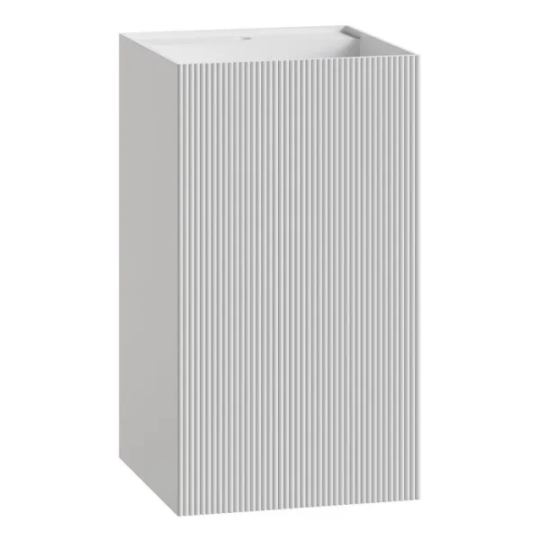 Раковина Boheme Cube 802-R-MW Corian 48х48х85 Matt white, напольная Sancos — Оригинал
