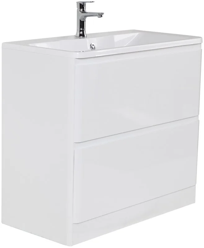 Тумба под раковину без столешницы BelBagno Albano 90 напольная, bianco lucido Sancos — официальный сайт
