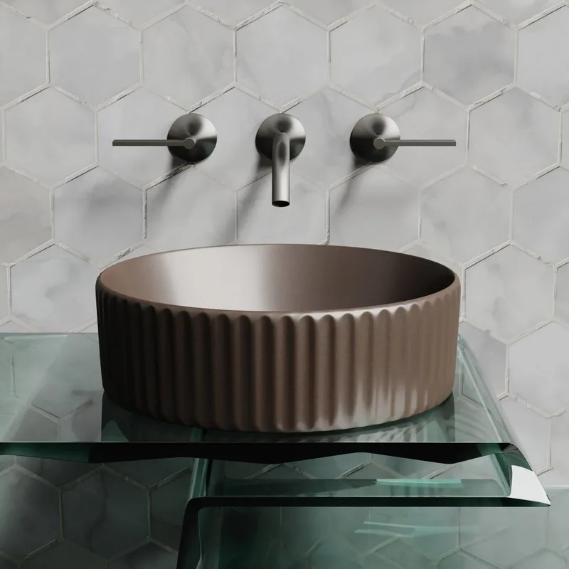 Накладная раковина Ceramicanova Element CN6057MDB темно-коричневый матовая Sancos — официальный сайт