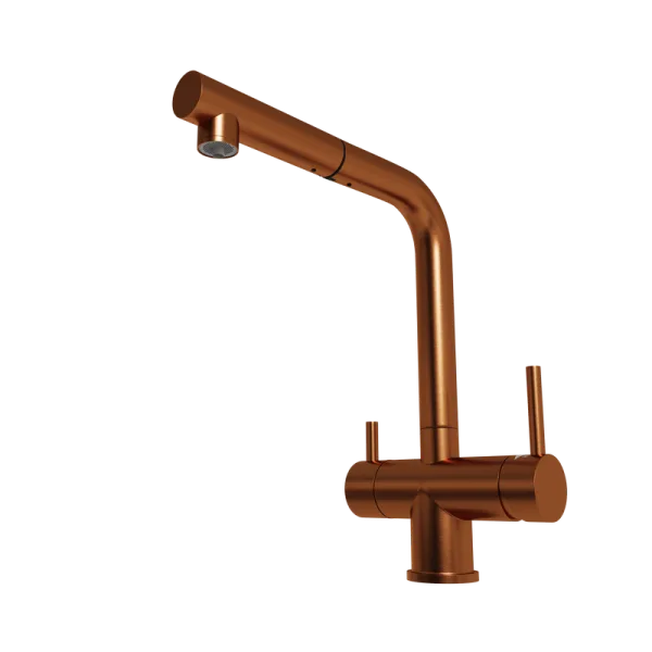 Смеситель для кухни Emar Steel ЕСВ 7017 coppery Sancos — Оригинал
