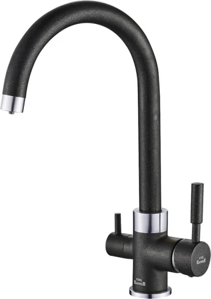 Смеситель для кухни Steel Hammer SH 713 Black Cr Sancos — Оригинал