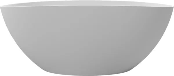 Ванна из искусственного камня WHITECROSS Onyx A 160x75 см, отдельностоящая, матовая белая, овальная, Sancos — Оригинал