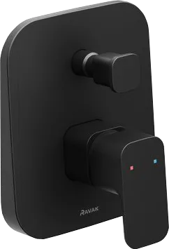 Встраиваемый смеситель Ravak 10° Free X070156 С ВНУТРЕННЕЙ ЧАСТЬЮ, черный матовый Sancos — Оригинал