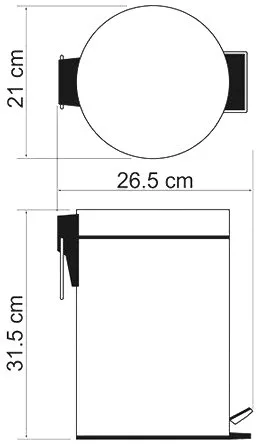 Мусорное ведро Wasserkraft Kammel K-8300 635WHITE 5 л Sancos — официальный сайт