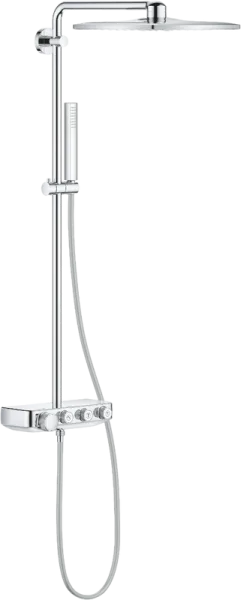 Душевая стойка Grohe Euphoria SmartControl 310 Duo Cube 26508000, с термостатом Sancos — Оригинал