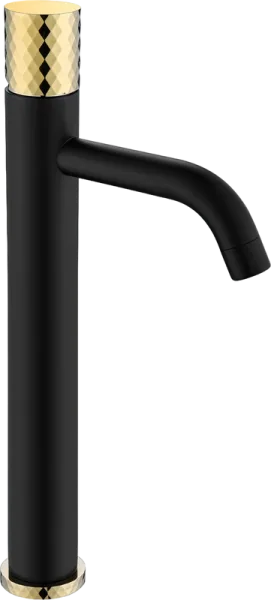 Смеситель для раковины Boheme Stick 122-BG black diamond gold Sancos — Оригинал
