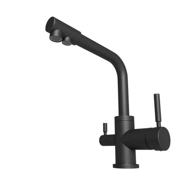 Смеситель для кухни Emar Steel ЕС - 3003N black Sancos — Оригинал