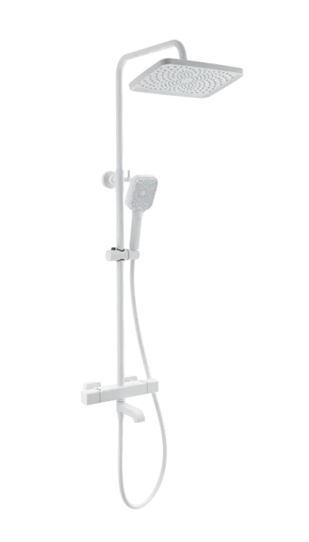 Душевая стойка Wonzon & Woghand STAY 2 WW-B3016-T1-MW, матовая белая Sancos — Оригинал
