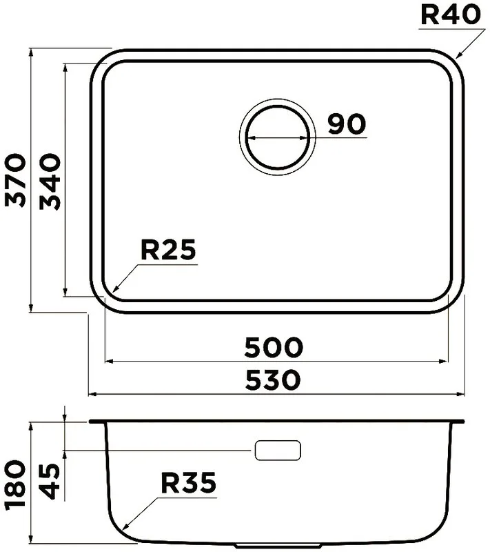 Мойка кухонная Omoikiri Omi 53-U/I Ultra Mini-GB графит Sancos — официальный сайт