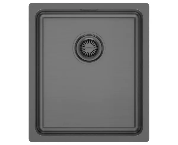 Мойка кухонная Paulmark Vista PM904438-GM, вороненая сталь Sancos — Оригинал