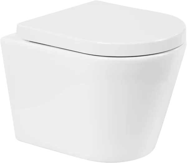 Унитаз подвесной BelBagno Flay-r BB053CHR BB865SC с микролифтом, безободковый, глянцевый белый Sancos — Оригинал