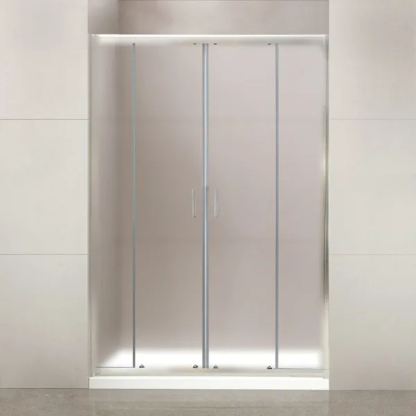 Душевая дверь в нишу BelBagno Uno 195 BF 2 180 P Cr стекло текстурное Sancos — Оригинал