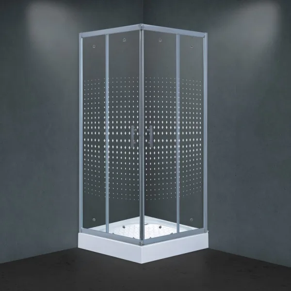 Душевой уголок Timo Viva Lux TL-8002 Romb Glass с поддоном Sancos — Оригинал