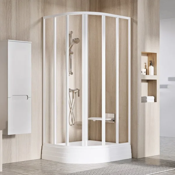 Душевой уголок Ravak Supernova SKKP6-90 195 Transparent, профиль белый Sancos — Оригинал