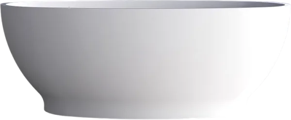 Акриловая ванна Abber AB9207 165x80 см, отдельностоящая, белая, овальная, с каркасом, со сливом-пере Sancos — Оригинал